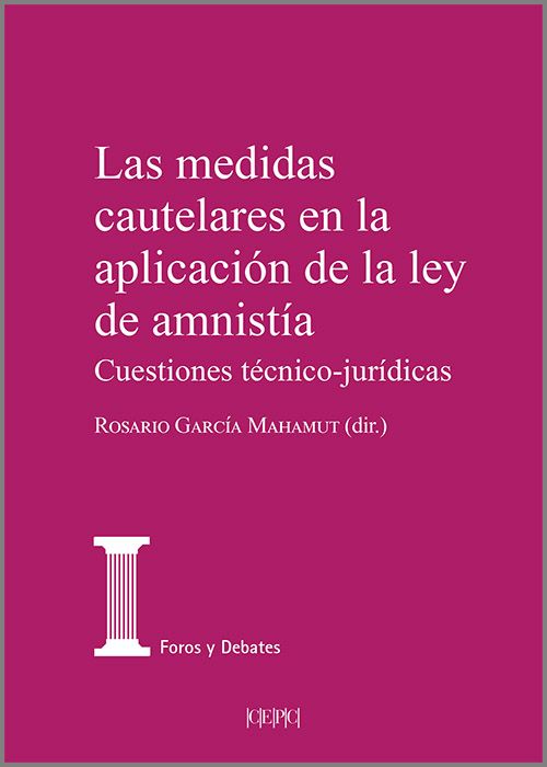 MEDIDAS CAUTELARES EN LA APLICACIÓN DE LA LEY DE AMNISTÍA, LAS. Cuestiones técnico-jurídicas.