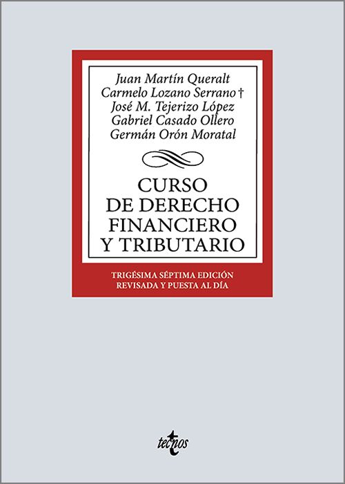 CURSO DE DERECHO FINANCIERO Y TRIBUTARIO.