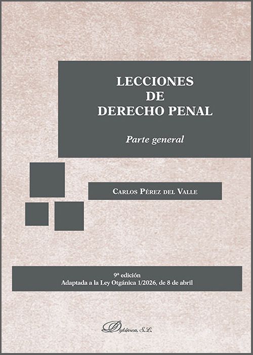 LECCIONES DE DERECHO PENAL. Parte General.