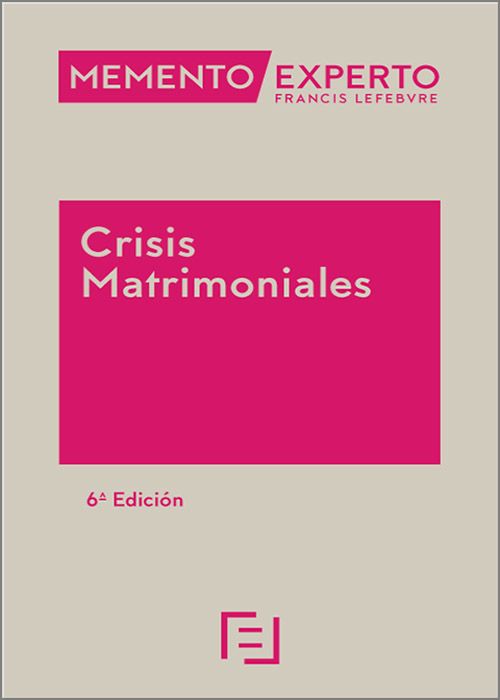 MEMENTO EXPERTO CRISIS MATRIMONIALES.
