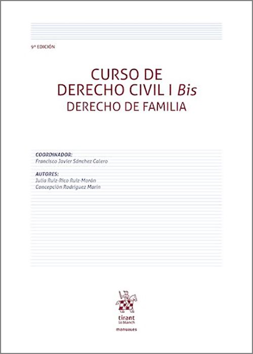 CURSO DE DERECHO CIVIL. Volumen I-Bis.- Derecho de Familia.