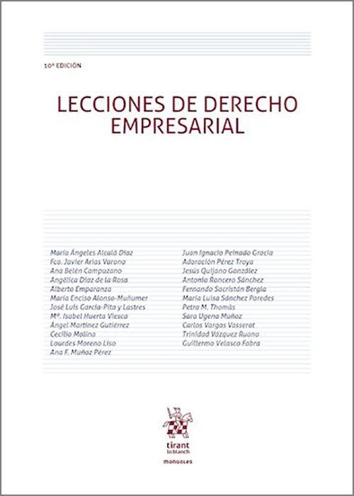 LECCIONES DE DERECHO EMPRESARIAL.