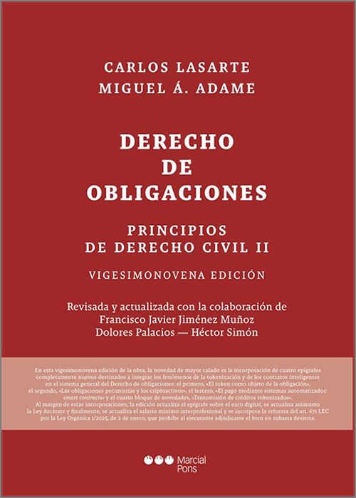 PRINCIPIOS DE DERECHO CIVIL. Tomo II.- Derecho de obligaciones.